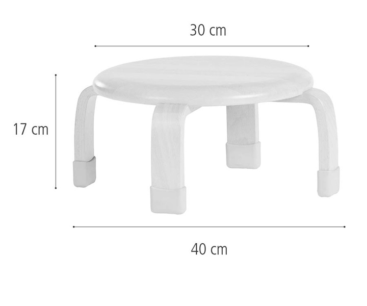 Dimensions of 17 cm Stacking stool J122