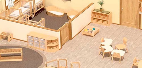 rendering of a Baby Room for 0-15 months