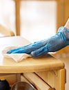 Disinfecting wooden nursery furniture