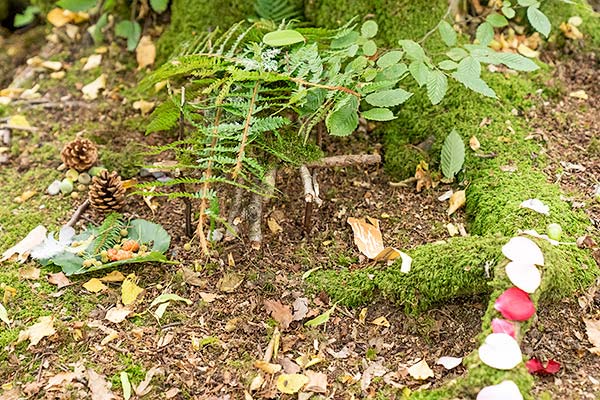 completed fairy garden