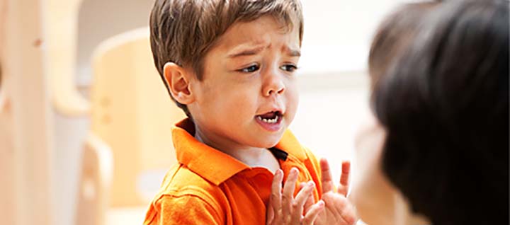 child resolving a conflict