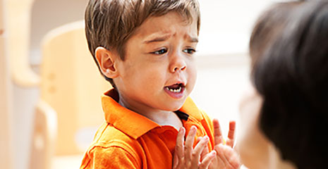 child resolving a conflict