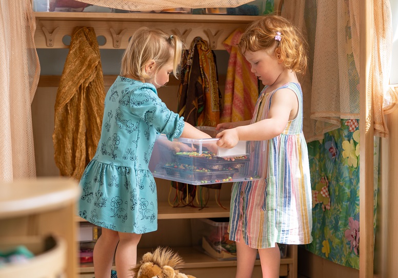 Children in Drama corner