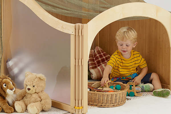 heuristic play in a cosy nook
