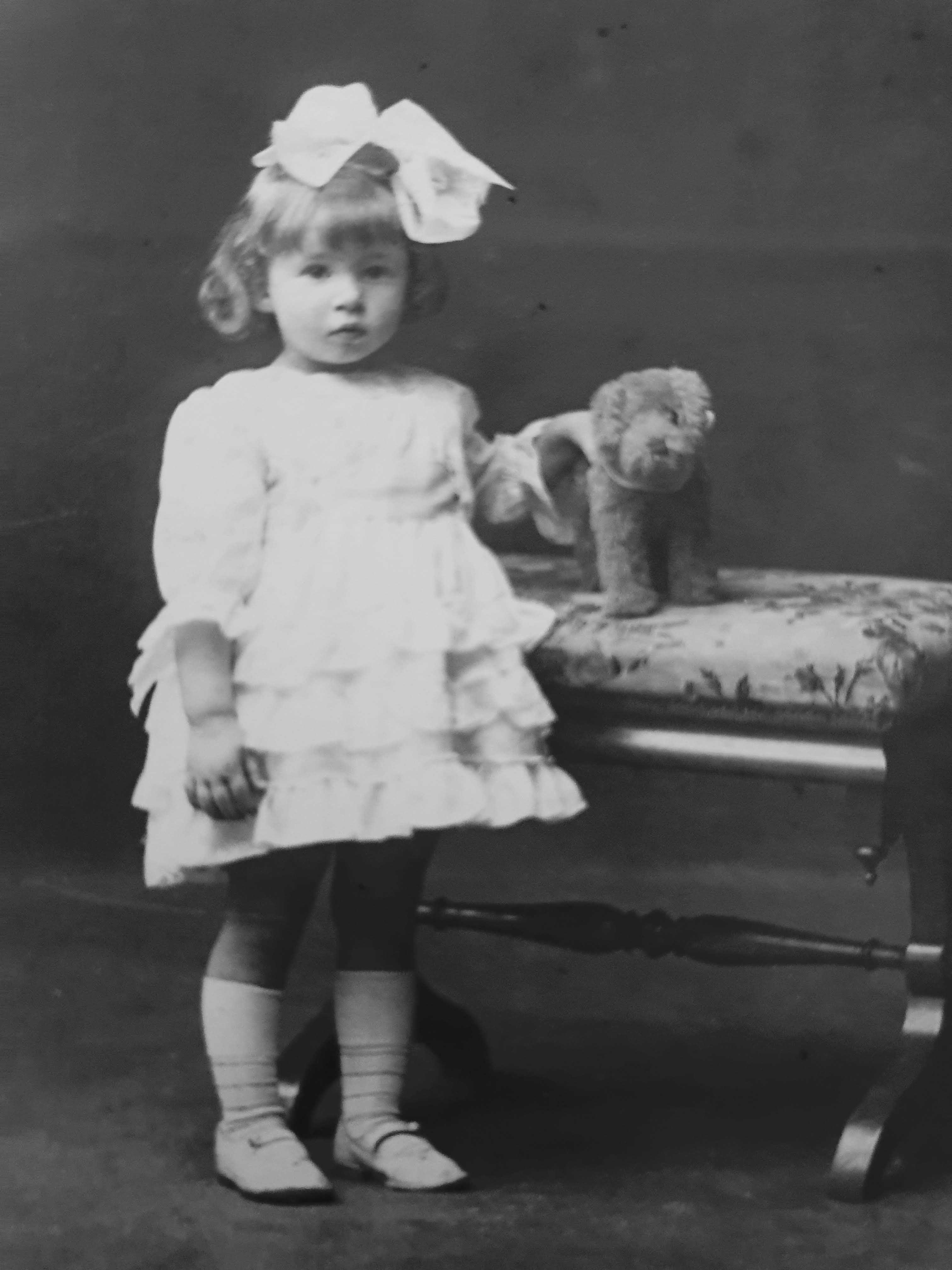 Irene as a young child