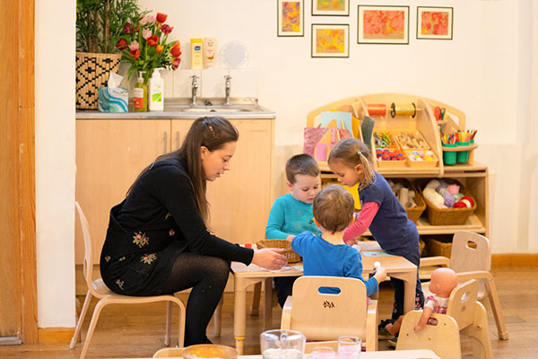 tastefully decorated nursery classroom