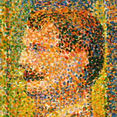 Pointilist art by Seurat