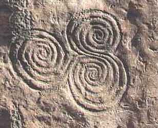 Spirals in Newgrange Ireland