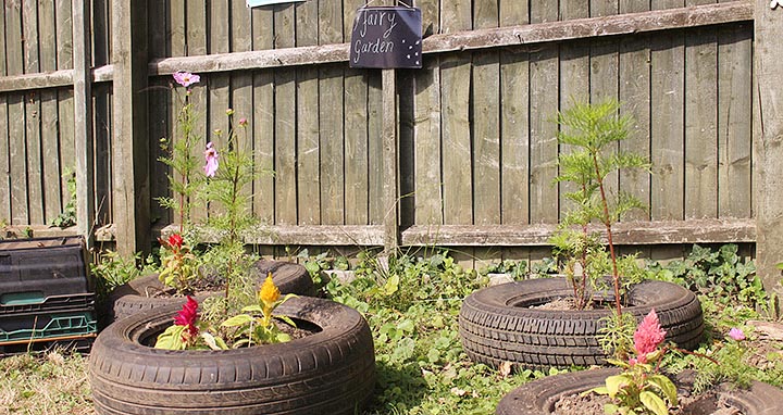 tire gardens