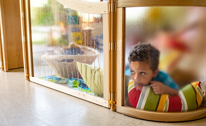 boy in cosy corner