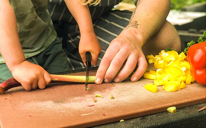 outdoor food prep