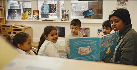 Children at Sheringham nursery school