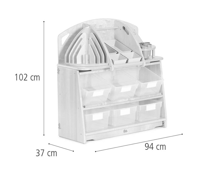 Creative unit 3 w/ Totes or Baskets dimensions