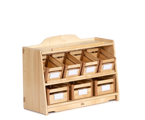 Craft shelf 3 w/ Carry crates