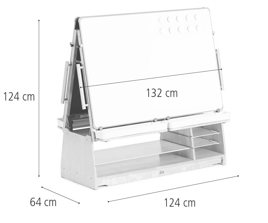 H520 Low art island 132 cm dimensions