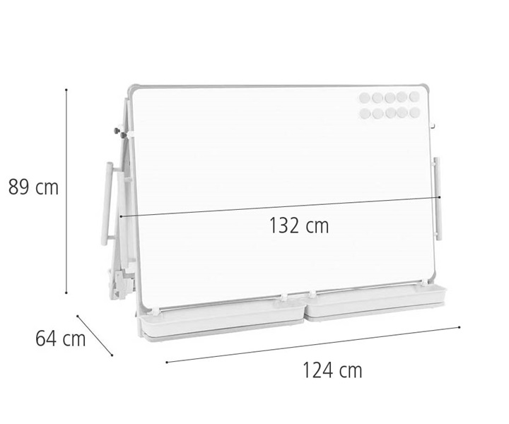 H525 Floor easel 132 cm dimensions