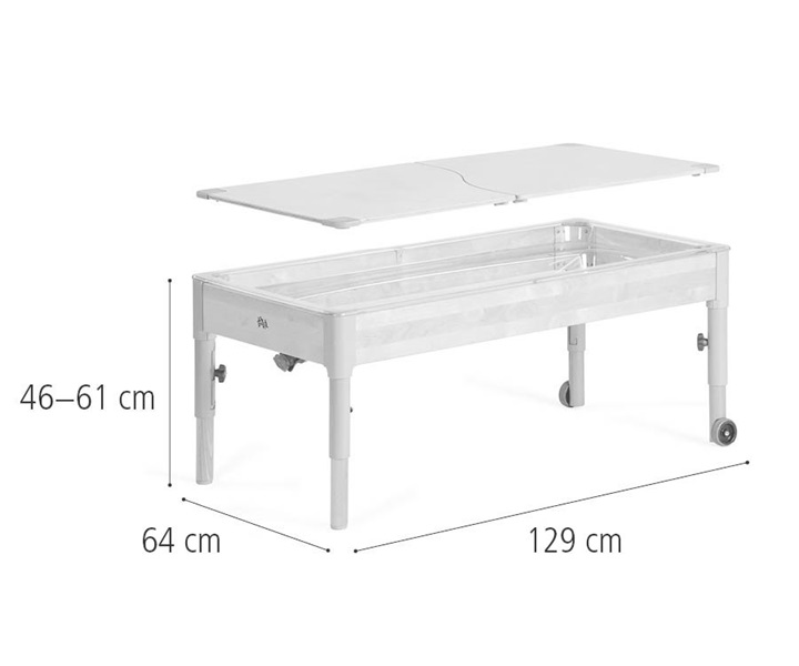 Large single sand and water table dimensions