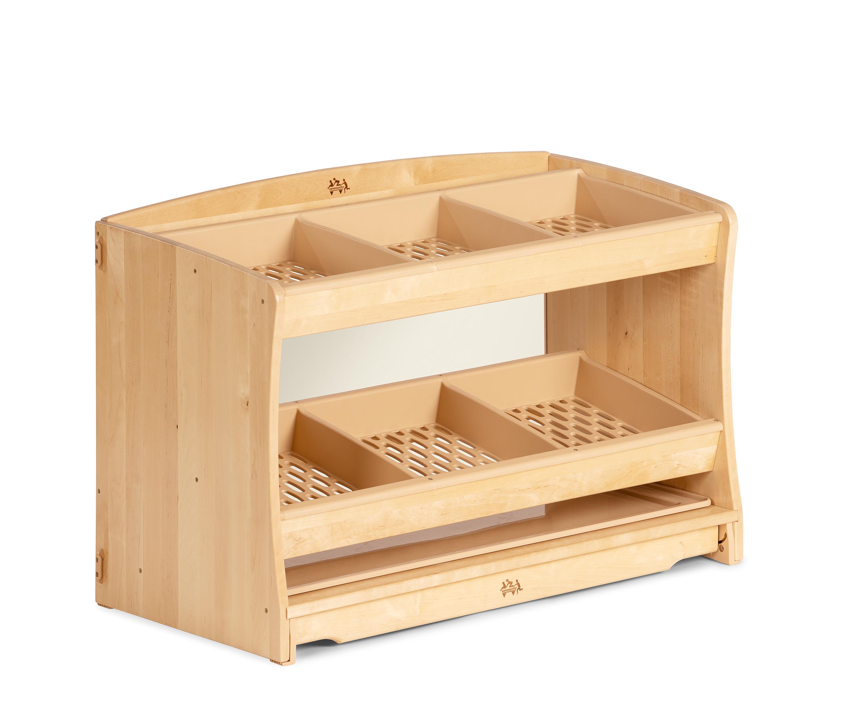 Sand and water storage shelf