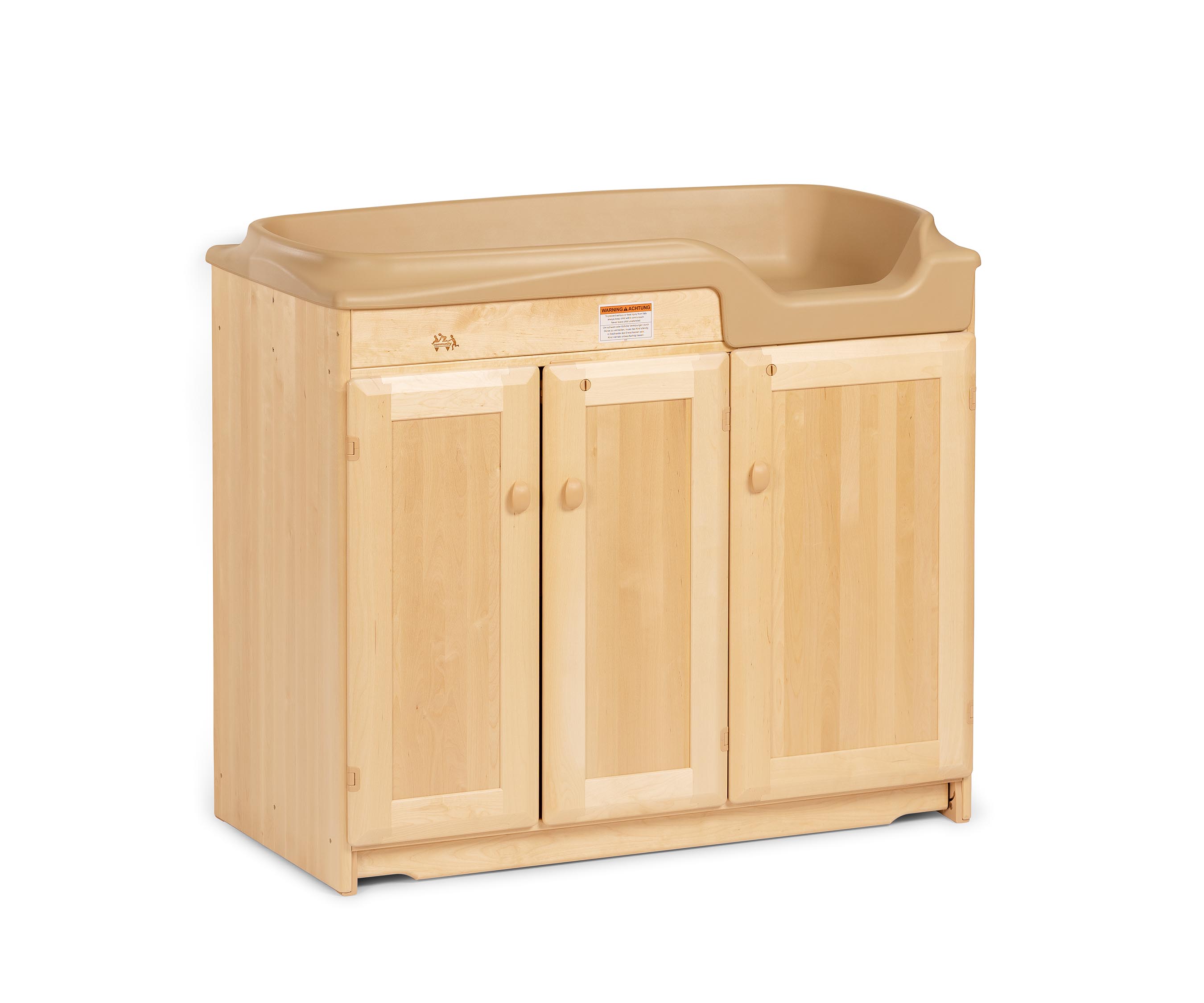 changing table with closed doors