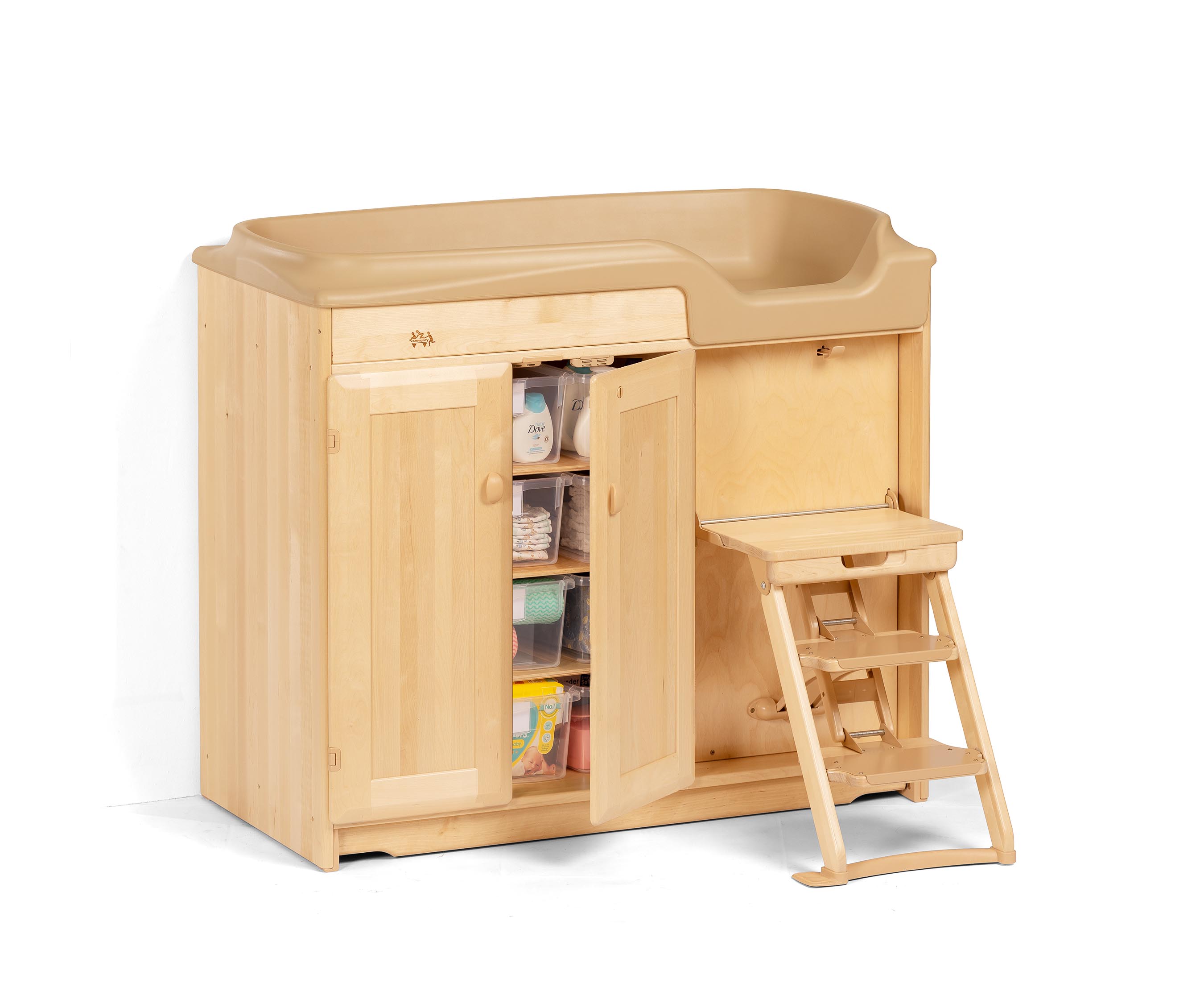 Changing table and storage shop