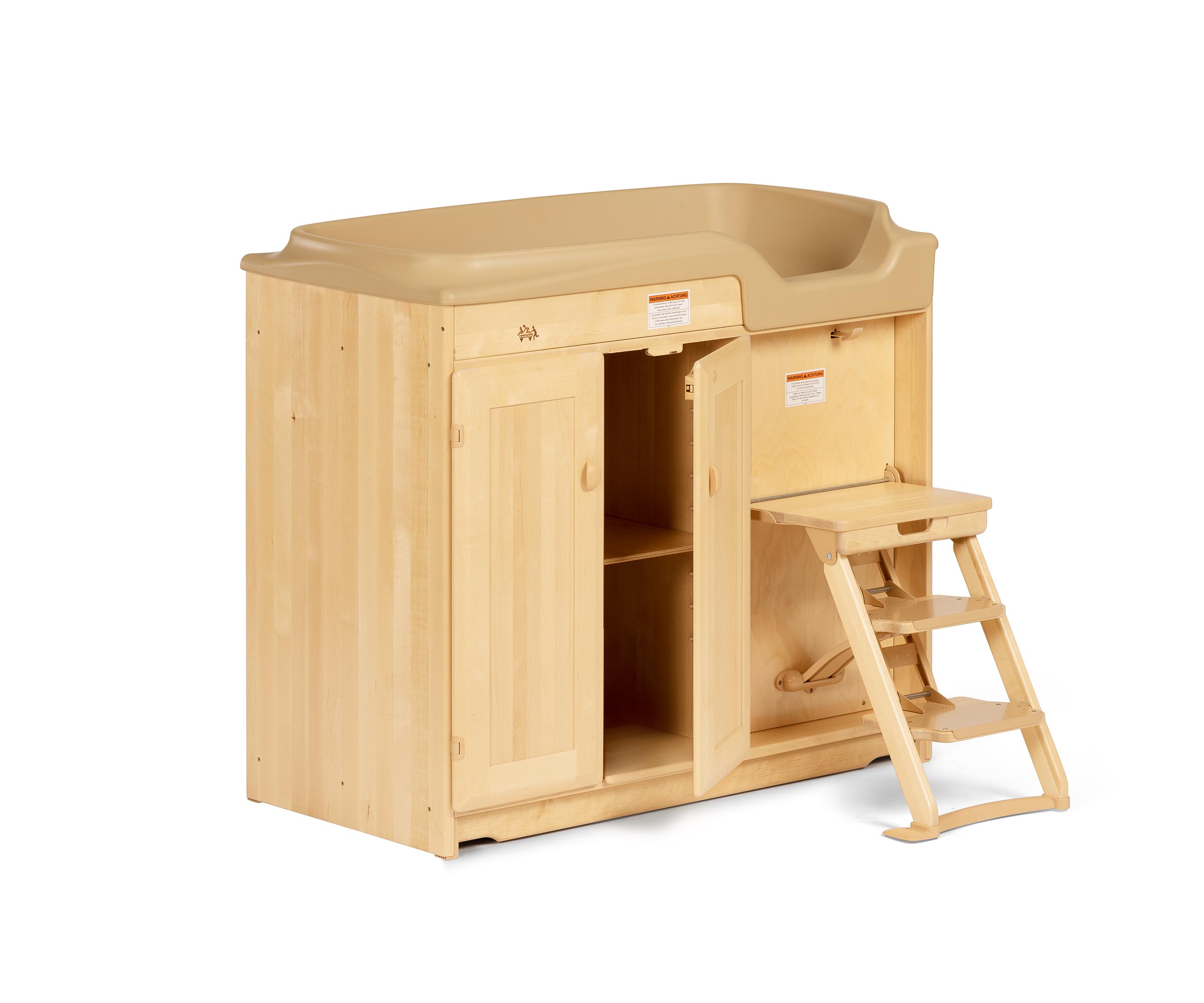 Changing table with steps Walk up changing unit Community Playthings
