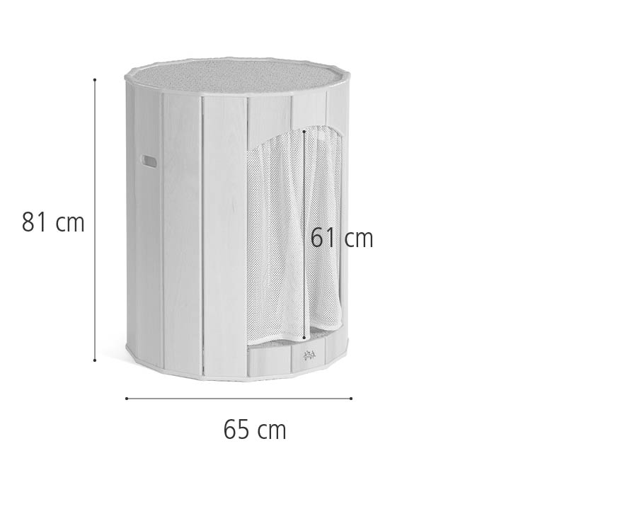 Solid wood Hollow Nook calm corner measuring 81 cm by 65 cm.