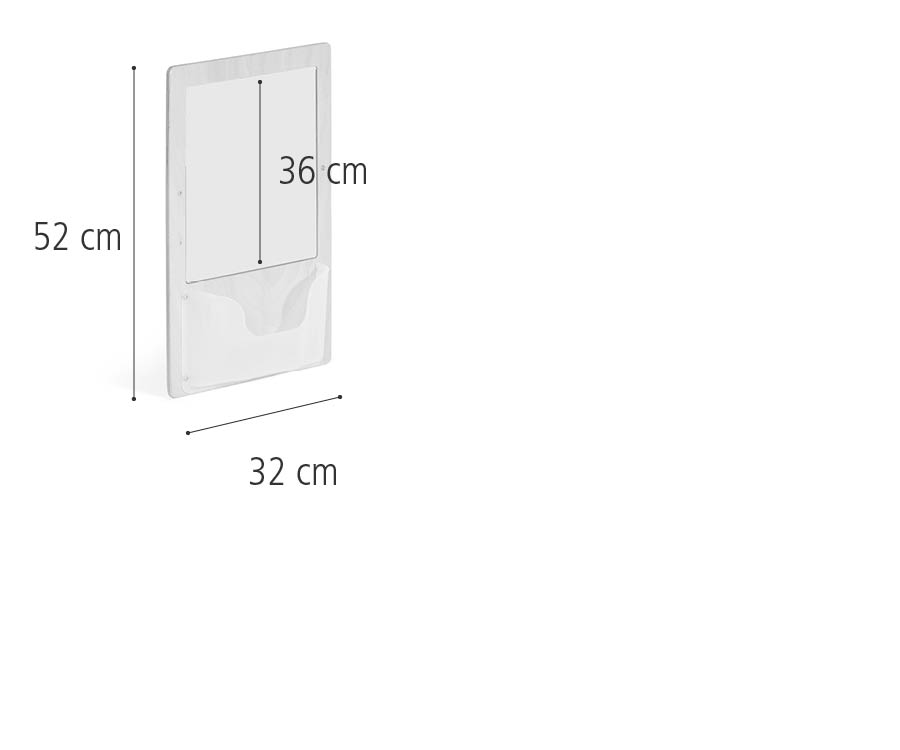 Mirror Board measuring 52 by 32 cm
