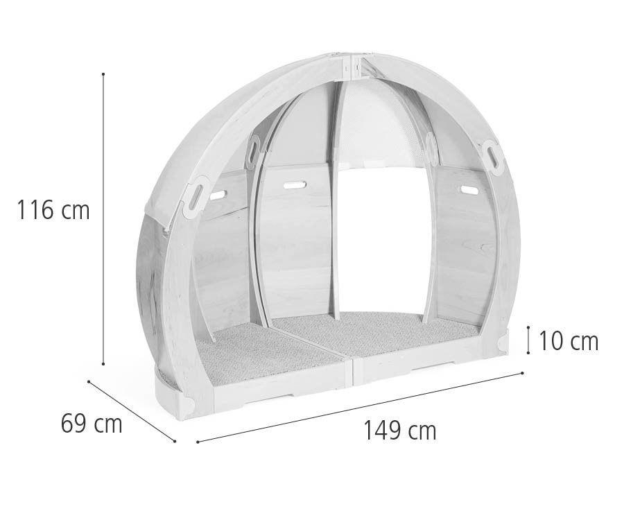 FlexiDen Shell Cove dimensions