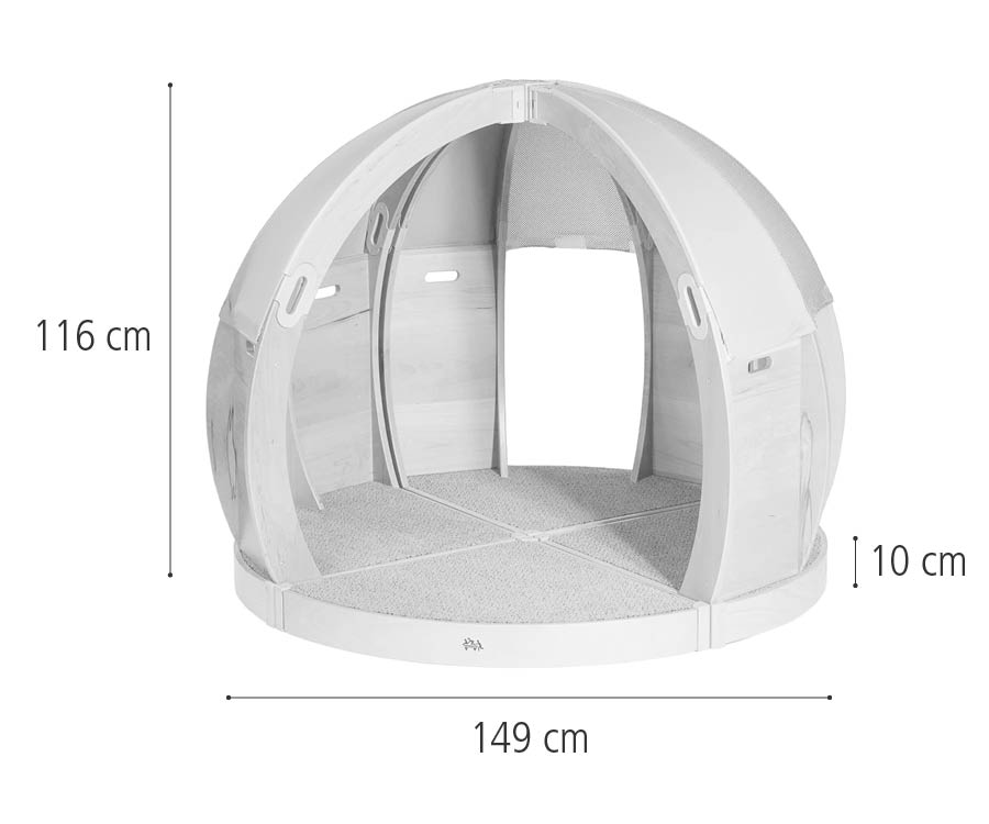 FlexiDen Shell Cove, Sage dimensions