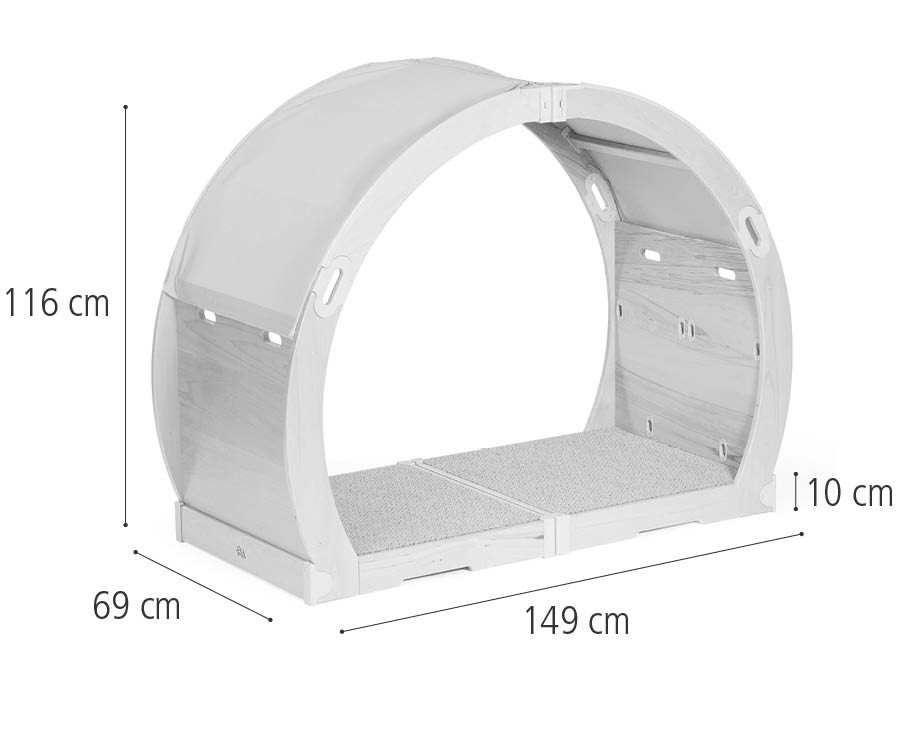 FlexiDen Arch, Sand dimensions