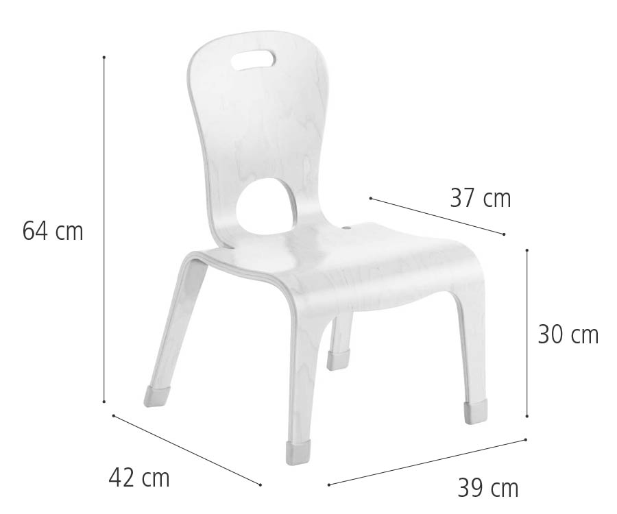 J432 Teacher's low chair dimensions