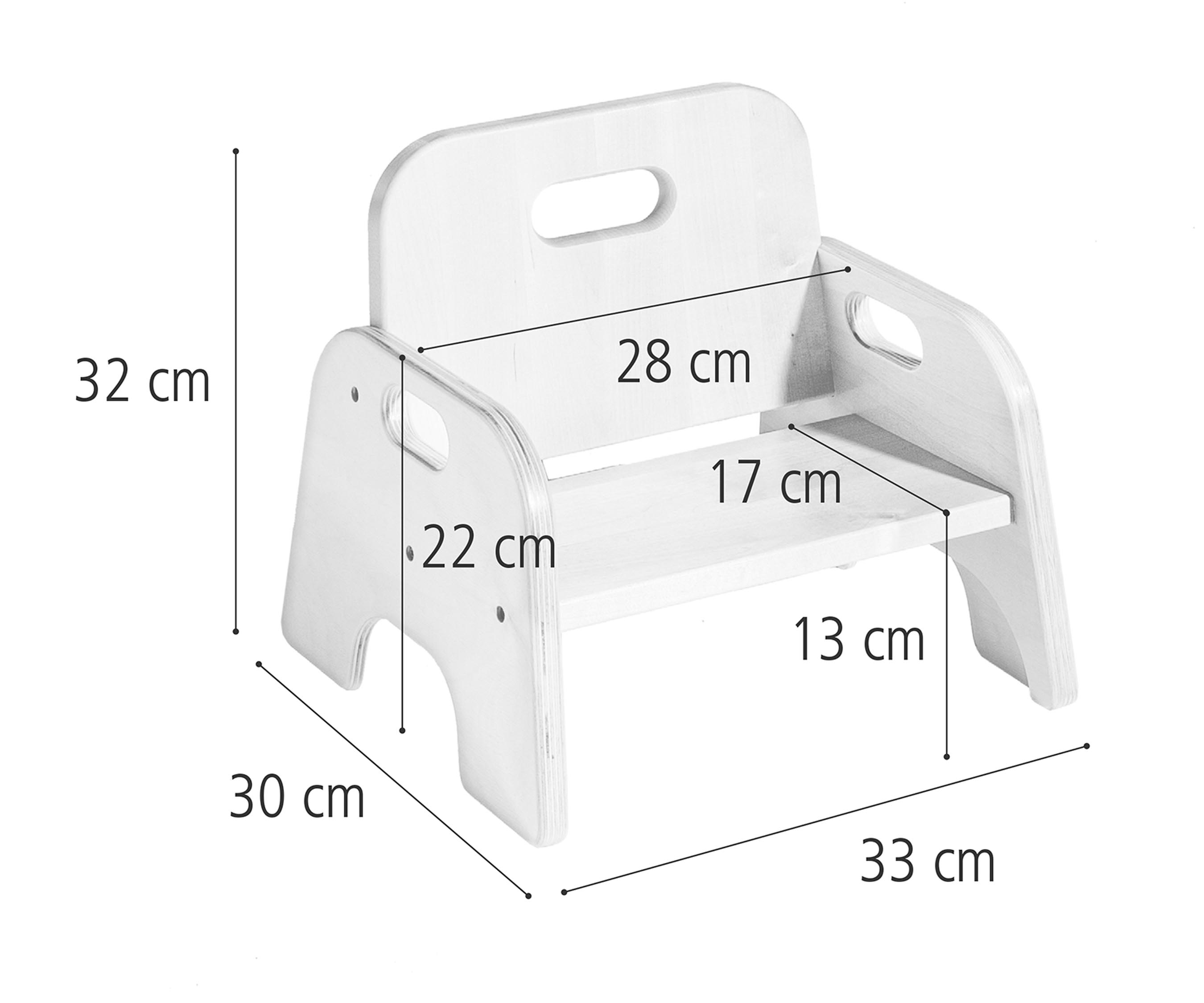 J505 Me-Do-It chair 13 cm dimensions