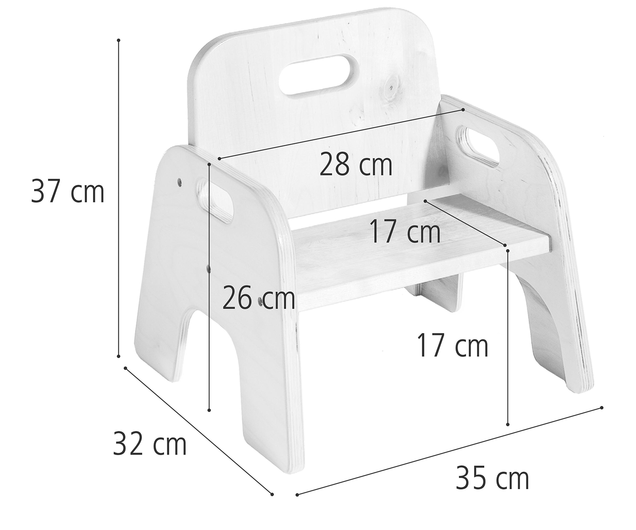 J506 Me-Do-It chair 17 cm dimensions