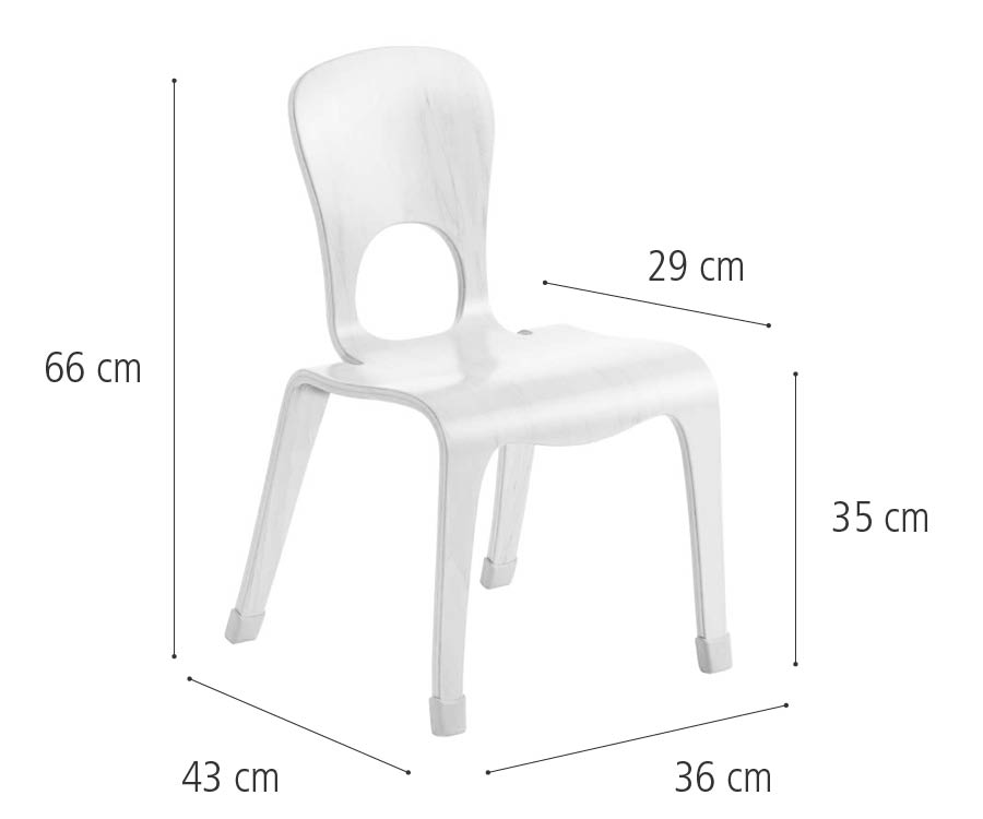 J714 35 cm Woodcrest chair dimensions