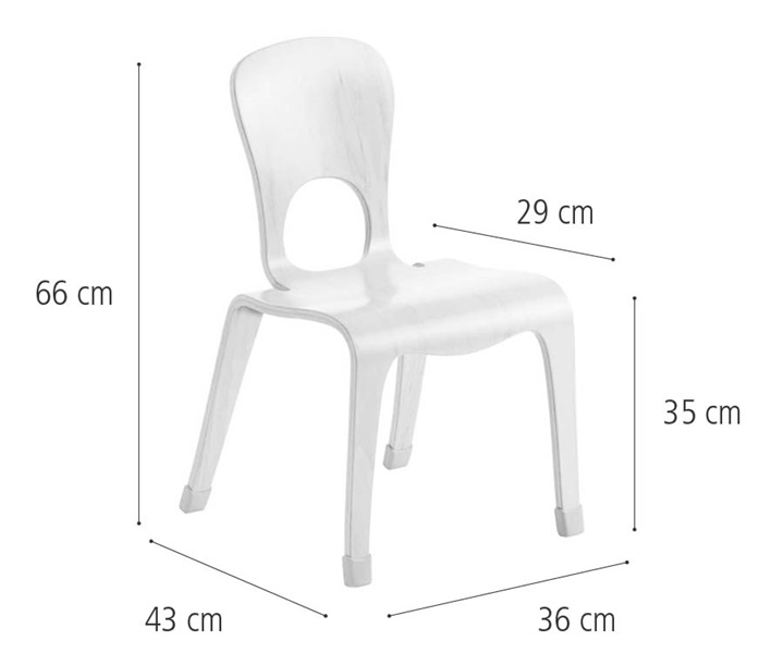 J714 35 cm Woodcrest chair dimensions