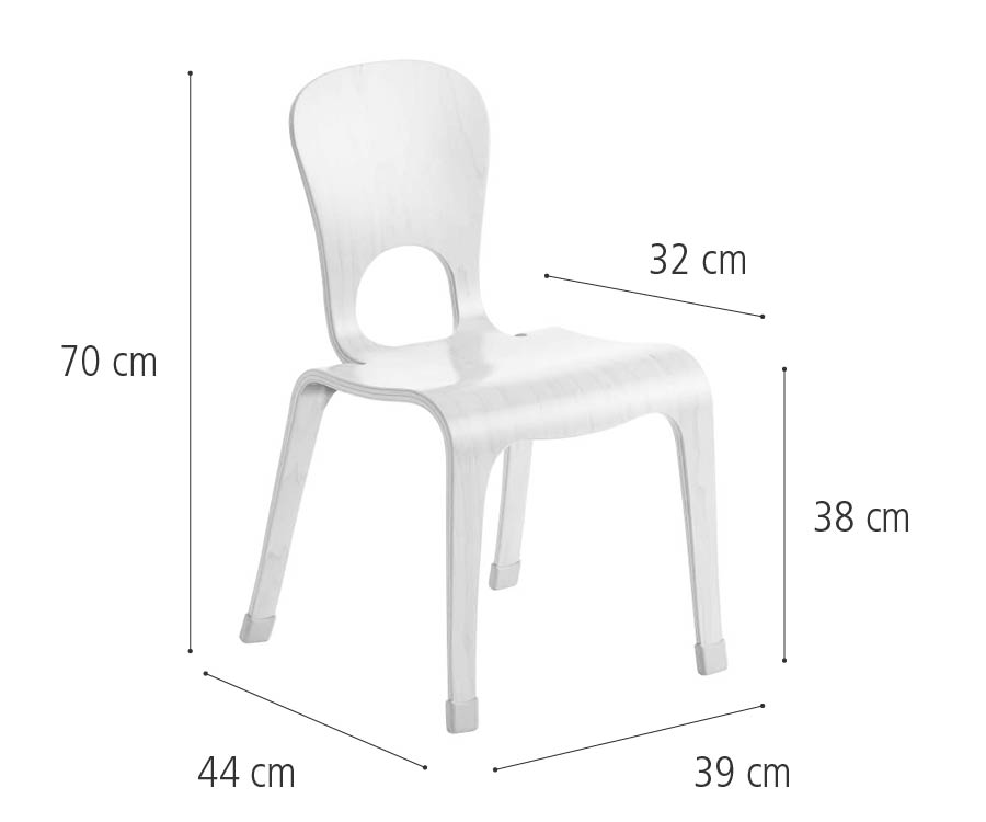 J715 38 cm Woodcrest chair dimensions