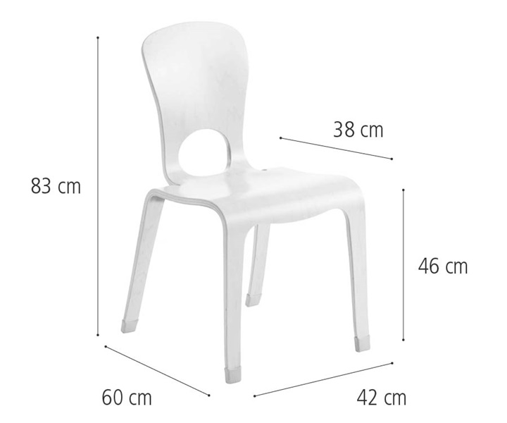 J718 46 cm Woodcrest chair dimensions