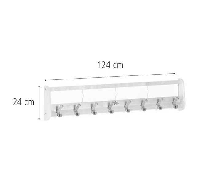 A738 Wall pegs with labels 8 dimensions