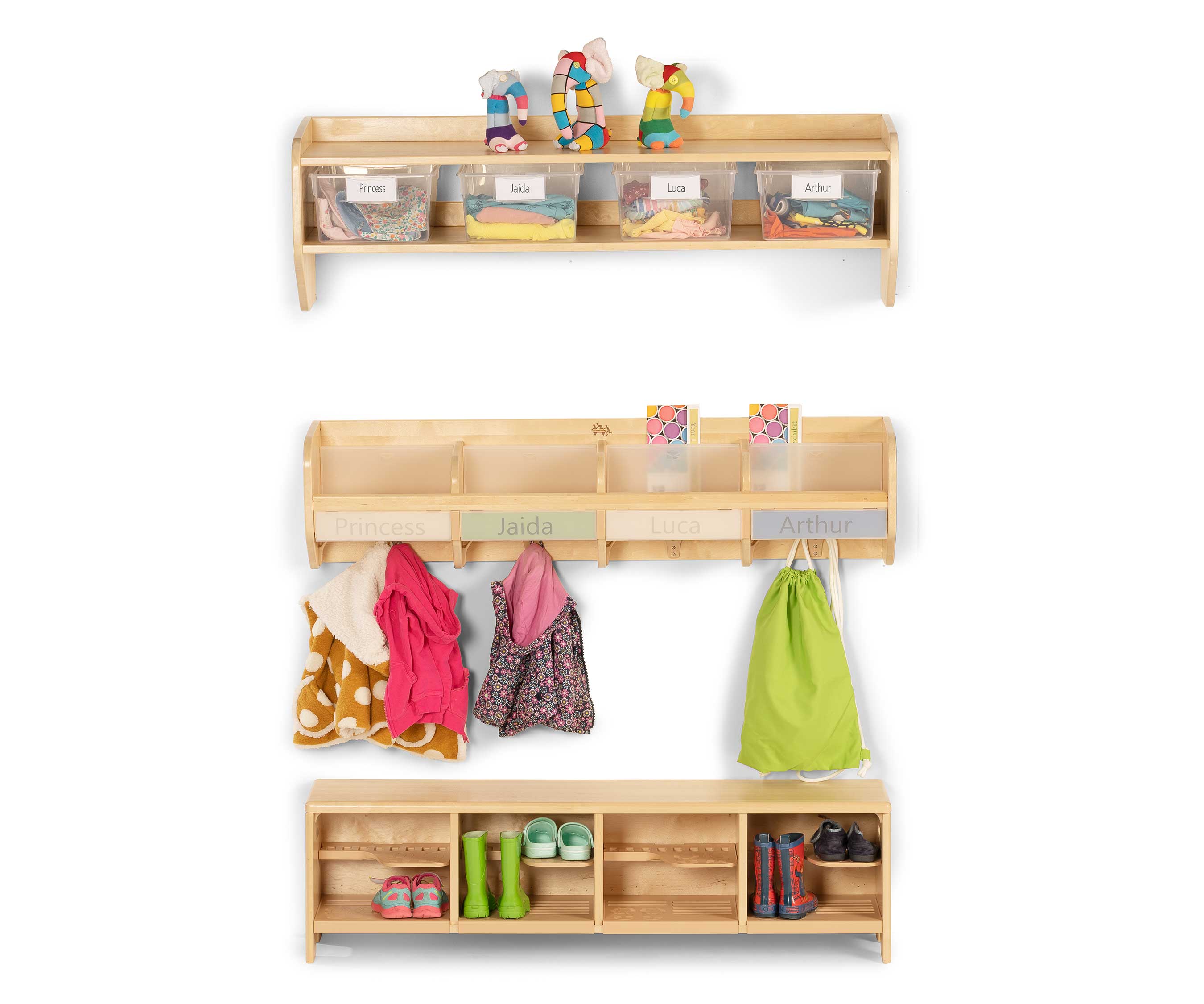 Premium wall cubbies Community Playthings