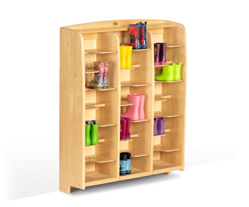 A301 Wall-mounted welly storage propped