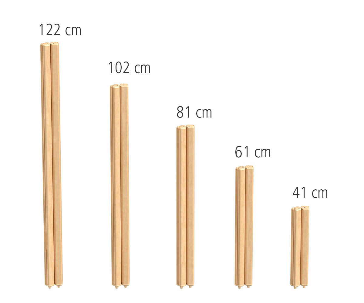 Angled post range with heights