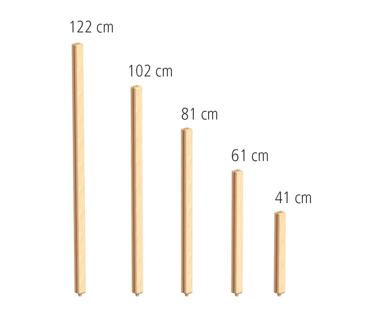 Straight post range with heights