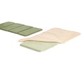 Two green and brown sleep mats