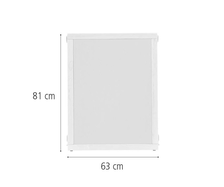 F714 Display board panel, 63 x 81 cm dimensions