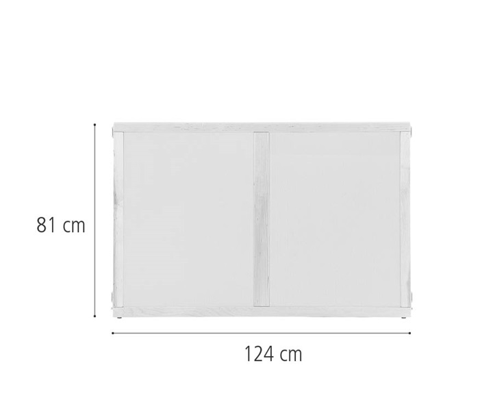 F716 Display board panel, 124 x 81 cm dimensions
