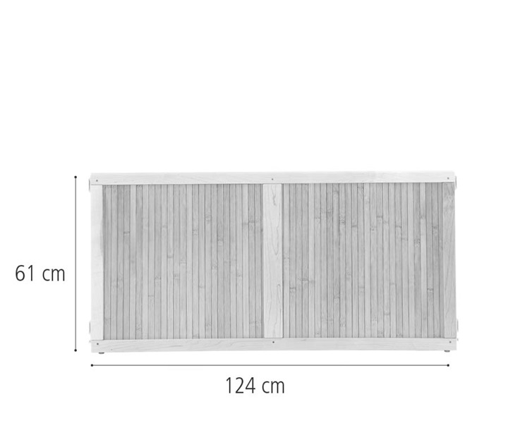 F733 Bamboo panel, 124 x 61 cm dimensions