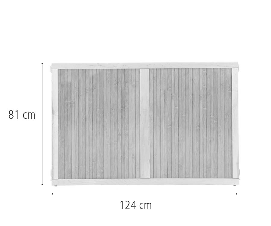 F736 Bamboo panel, 124 x 81 cm dimensions
