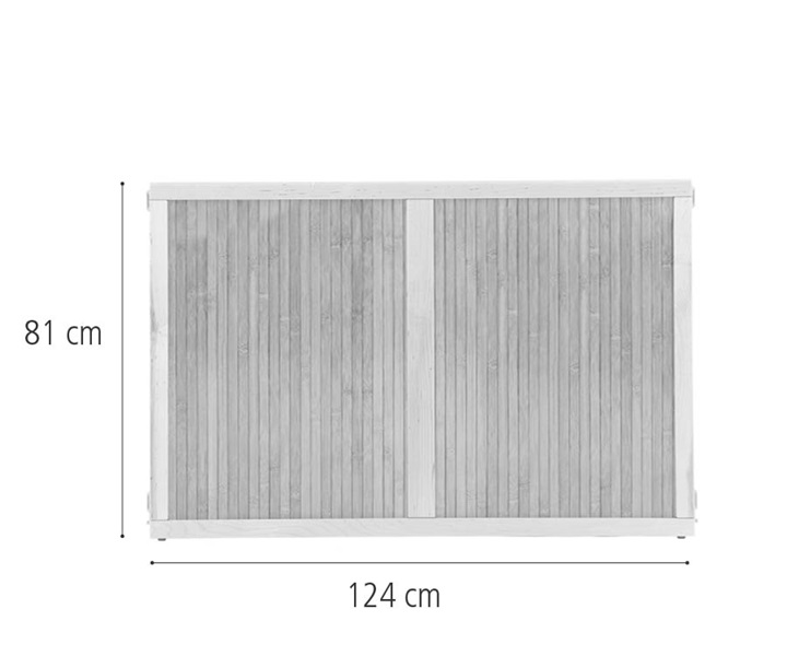 F736 Bamboo panel, 124 x 81 cm dimensions