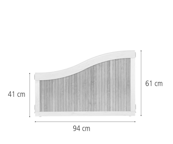 F741 Bamboo wave panel, 41&ndash;61 cm dimensions