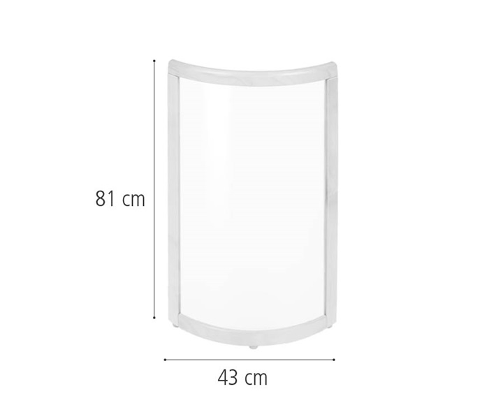 F905 Translucent curved panel, 81 cm dimensions
